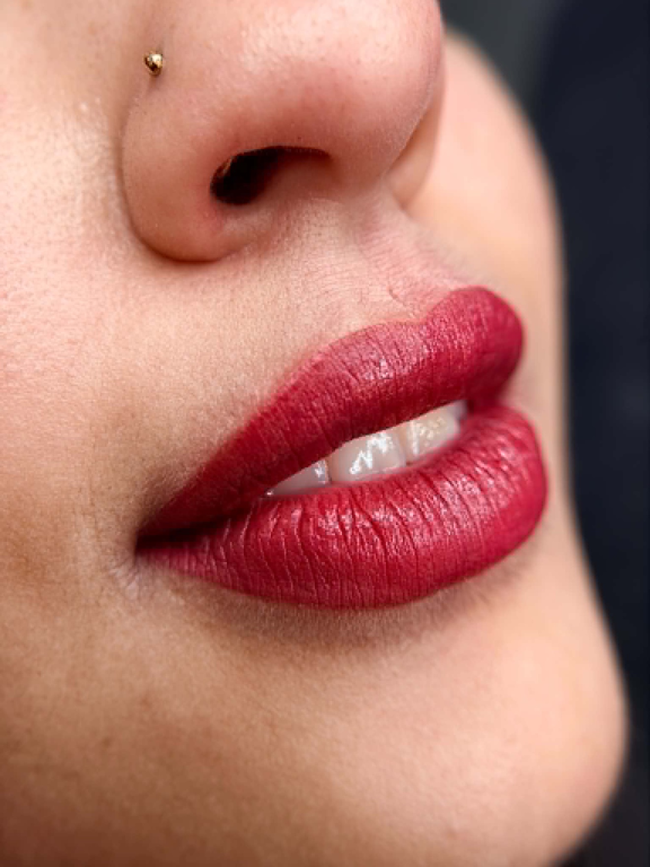 Lip blush permanent makeup by MK Brows Artist Pittsburgh